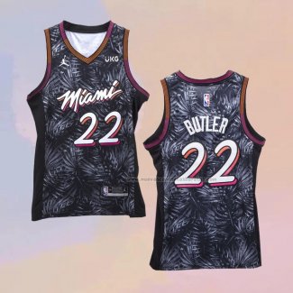 Camiseta Miami Heat Jimmy Butler NO 22 Fashion Royalty Negro