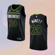 Camiseta Minnesota Timberwolves Josh Minott NO 20 Statement 2022-23 Negro