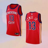 Camiseta New Orleans Pelicans Kira Lewis Jr NO 13 Statement 2023-24 Rojo