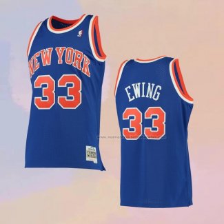 Camiseta New York Knicks Patrick Ewing NO 33 Mitchell & Ness 1991-92 Azul