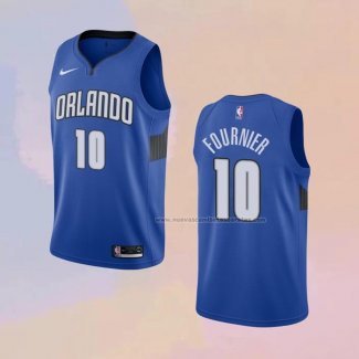 Camiseta Orlando Magic Evan Fournier NO 10 Statement Edition Azul