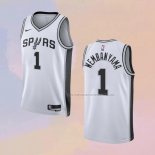 Camiseta San Antonio Spurs Victor Wembanyama NO 1 Association 2022-23 Blanco