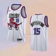 Camiseta Toronto Raptors Vince Carter NO 15 Classic Edition Blanco