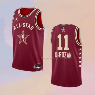 Camiseta All Star 2024 Chicago Bulls Demar Derozan NO 11 Rojo