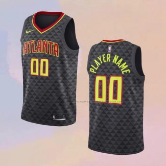 Camiseta Atlanta Hawks Personalizada Icon Negro