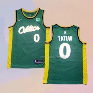 Camiseta Boston Celtics Jayson Tatum NO 0 2022-23 Verde