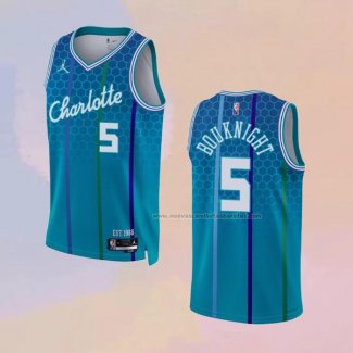 Camiseta Charlotte Hornets James Bouknight NO 5 Ciudad 2021-22 Azul