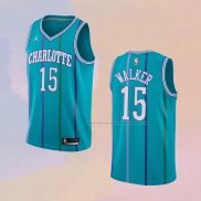 Camiseta Charlotte Hornets Kemba Walker NO 15 Hardwood Classics 2017-18 Verde