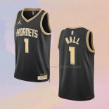 Camiseta Charlotte Hornets LaMelo Ball NO 1 Select Series Oro Negro