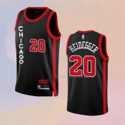 Camiseta Chicago Bulls Max Heidegger NO 20 Ciudad 2023-24 Negro