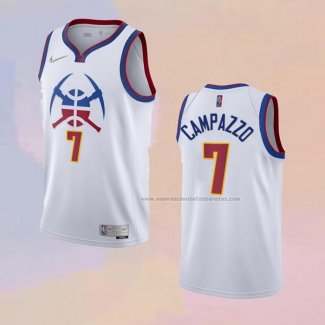 Camiseta Denver Nuggets Facundo Campazzo NO 7 Earned 2020-21 Blanco