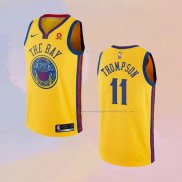 Camiseta Golden State Warriors Klay Thompson NO 11 Ciudad Amarillo