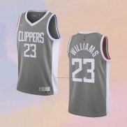 Camiseta Los Angeles Clippers Lou Williams NO 23 Earned 2020-21 Gris