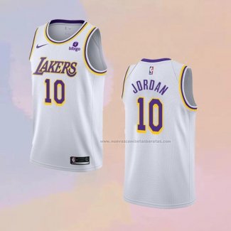 Camiseta Los Angeles Lakers DeAndre Jordan NO 10 Association 2021-22 Blanco