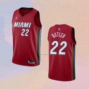 Camiseta Miami Heat Jimmy Butler NO 22 Statement 2020-21 Rojo