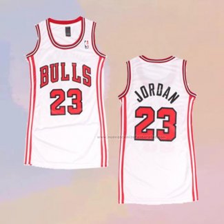 Camiseta Mujer Chicago Bulls Michael Jordan NO 23 Icon Blanco