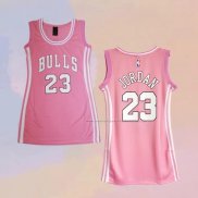 Camiseta Mujer Chicago Bulls Michael Jordan NO 23 Icon Rosa