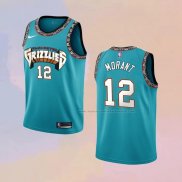 Camiseta Nino Memphis Grizzlies Ja Morant NO 12 Classic Retro Verde