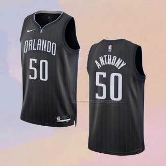 Camiseta Orlando Magic Cole Anthony NO 50 Ciudad 2022-23 Negro