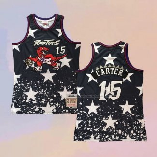 Camiseta Toronto Raptors Vince Carter NO 15 Independence Day Mitchell & Ness Negro