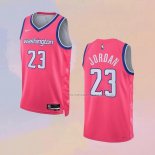 Camiseta Washington Wizards Michael Jordan NO 23 Ciudad 2022-23 Rosa