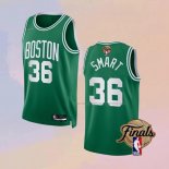 Camiseta Boston Celtics Marcus Smart NO 36 Icon 2022 NBA Finals Verde