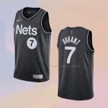 Camiseta Brooklyn Nets Kevin Durant NO 7 Earned 2020-21 Negro