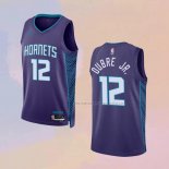 Camiseta Charlotte Hornets Kelly Oubre JR. NO 12 Statement 2022-23 Violeta