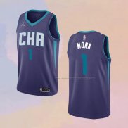 Camiseta Charlotte Hornets Malik Monk NO 1 Statement Edition Violeta