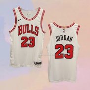 Camiseta Chicago Bulls Michael Jordan NO 23 Association Autentico Blanco