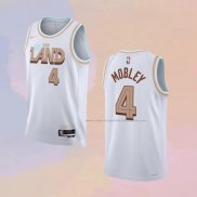 Camiseta Cleveland Cavaliers Evan Mobley NO 4 Ciudad 2022-23 Blanco