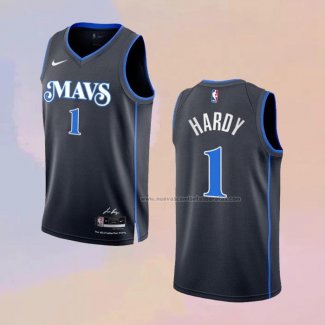 Camiseta Dallas Mavericks Jaden Hardy NO 1 Ciudad 2023-24 Azul