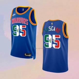 Camiseta Golden State Warriors Juan Toscano-Anderson NO 95 Classic Royal Special Mexico Edition Azul