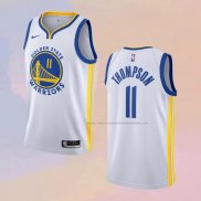 Camiseta Golden State Warriors Klay Thompson NO 11 Association 2020-21 Blanco