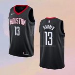 Camiseta Houston Rockets James Harden NO 13 Statement Negro