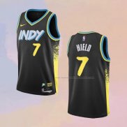 Camiseta Indiana Pacers Buddy Hield NO 7 Ciudad 2023-24 Negro