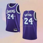 Camiseta Los Angeles Lakers Kobe Bryant NO 24 Ciudad Edition 2021-22 Violeta