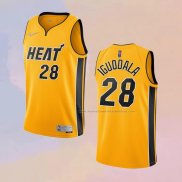 Camiseta Miami Heat Andre Iguodala NO 28 Earned 2020-21 Oro