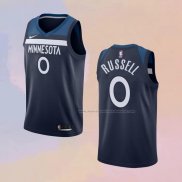 Camiseta Minnesota Timberwolves D'angelo Russell NO 0 Icon Azul