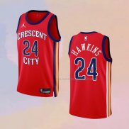 Camiseta New Orleans Pelicans Jordan Hawkins NO 24 Statement 2023-24 Rojo