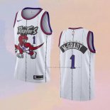 Camiseta Toronto Raptors Tracy Mcgrady NO 1 Classic Edition Blanco