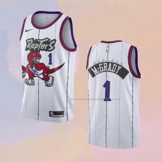 Camiseta Toronto Raptors Tracy Mcgrady NO 1 Classic Edition Blanco