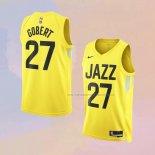 Camiseta Utah Jazz Rudy Gobert NO 27 Icon 2022-23 Amarillo