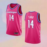 Camiseta Washington Wizards Isaiah Todd NO 14 Ciudad 2022-23 Rosa