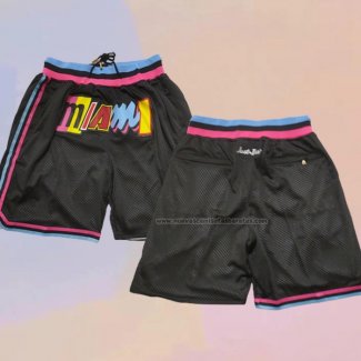 Pantalone Miami Heat Ciudad Just Don 2022 Negro