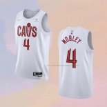 Camiseta Cleveland Cavaliers Evan Mobley NO 4 Association 2022-23 Blanco