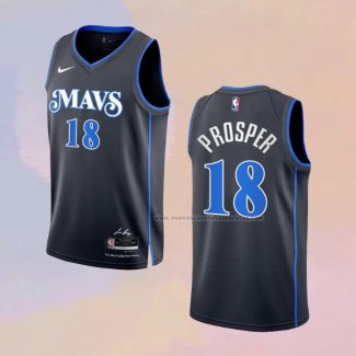 Camiseta Dallas Mavericks Olivier-Maxence Prosper NO 18 Ciudad 2023-24 Azul