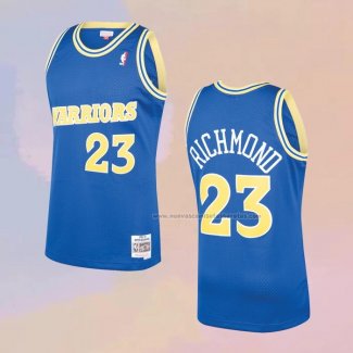 Camiseta Golden State Warriors Mitch Richmond NO 23 Mitchell & Ness 1990-91 Azul