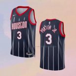 Camiseta Houston Rockets Kevin Porter JR. NO 3 Ciudad 2022-23 Negro