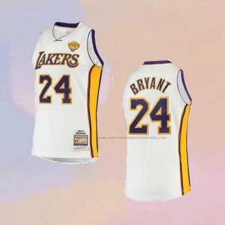 Camiseta Los Angeles Lakers Kobe Bryant NO 24 Hardwood Classics Blanco